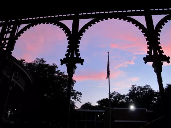 Private university with architectural gem, the former Tampa Bay Hotel, in the middle of lovely riverfront campus.