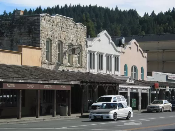 A beautiful Napa Valley town.